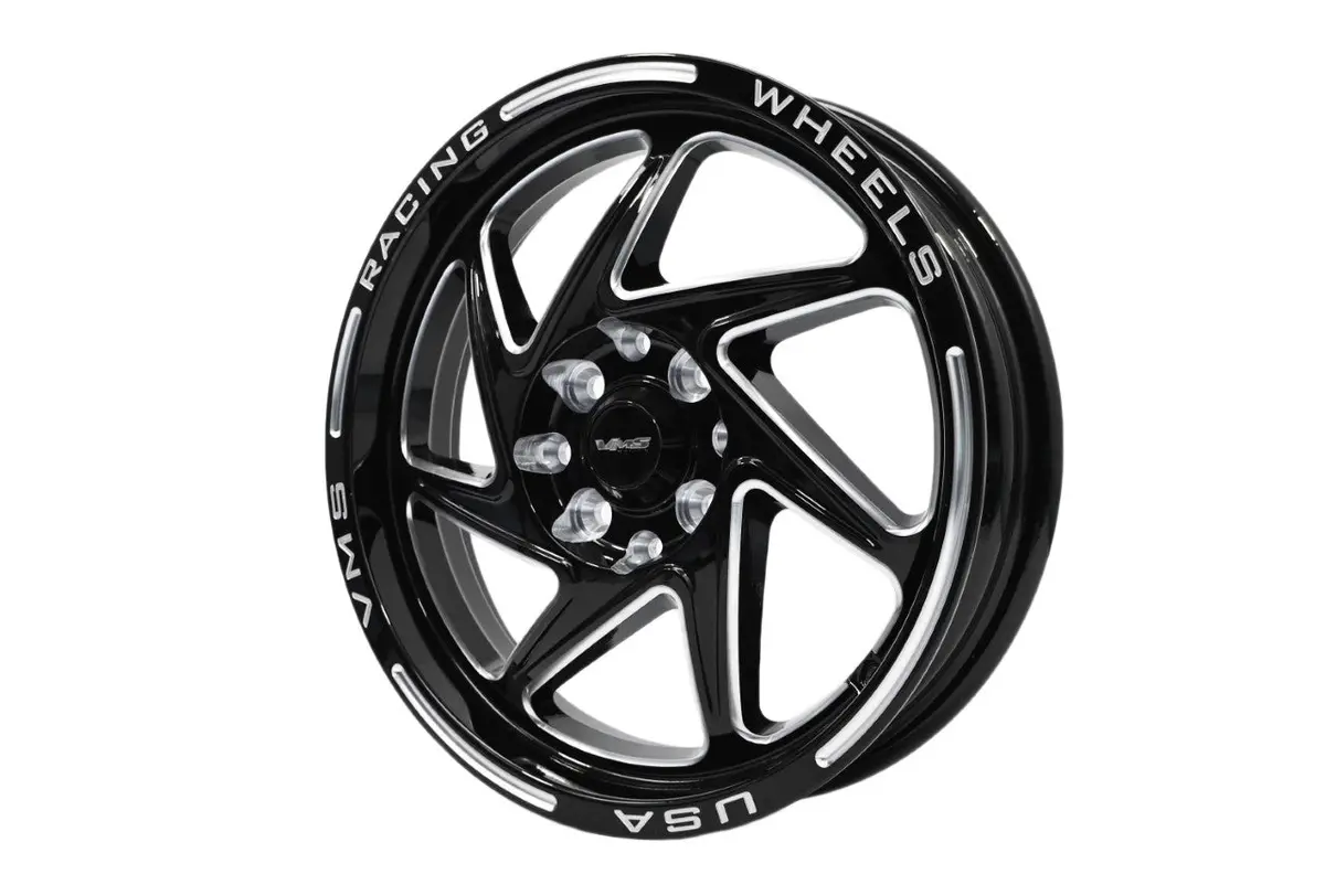 Vms Wheels Typhoon 15X3.5 4X100/114.3 +10 Offset Black Milling - Vwty003 1