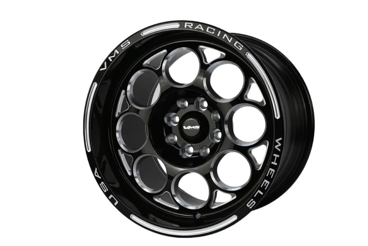 Vms Wheels Modulo 15X10 4X100/108 +20 Offset Black Milling Finish - Vwmo013 1