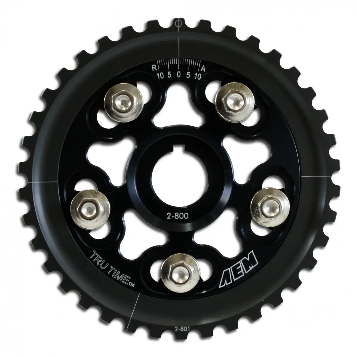 Aem Black Tru-Time Cam Gear - 88-95 Honda Civic/ 93-95 Del Sol S & Si D15b7, D16a6, D16z6 - 23-800Bk 1