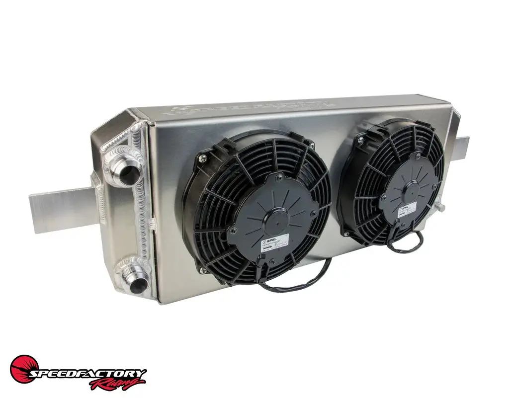 Speedfactory Racing Aluminum Tucked Radiator - K/J -16An - Without -16An Hose & Fitting Kit - Sf-06-033 1