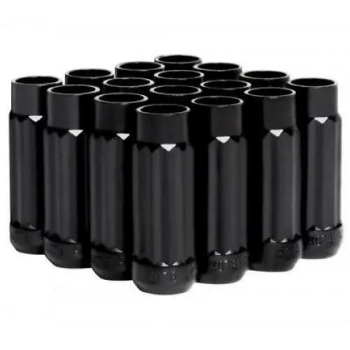 Blox Racing 12-Sided P17 Tuner Lug Nuts 12X1.25 - Black Steel - Set Of 16 - Bxac-00144-Bk 1