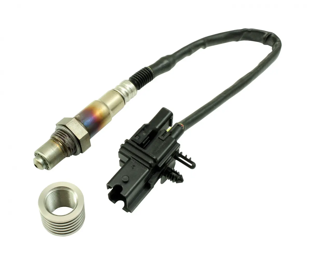 Aem Universal Lsu 4.2 Wideband Uego Sensor With Stainless Manifold Bung Install Kit - 30-2063 1
