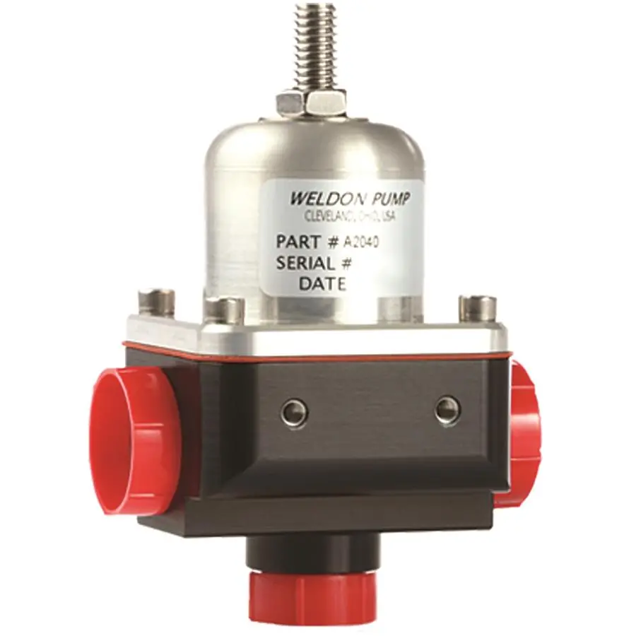 Weldon A2040 Series Bypass Marine Adjustable Fuel Pressure Regulator (2) -10 Inlets, -8 Return - A2040-281-A-120 1