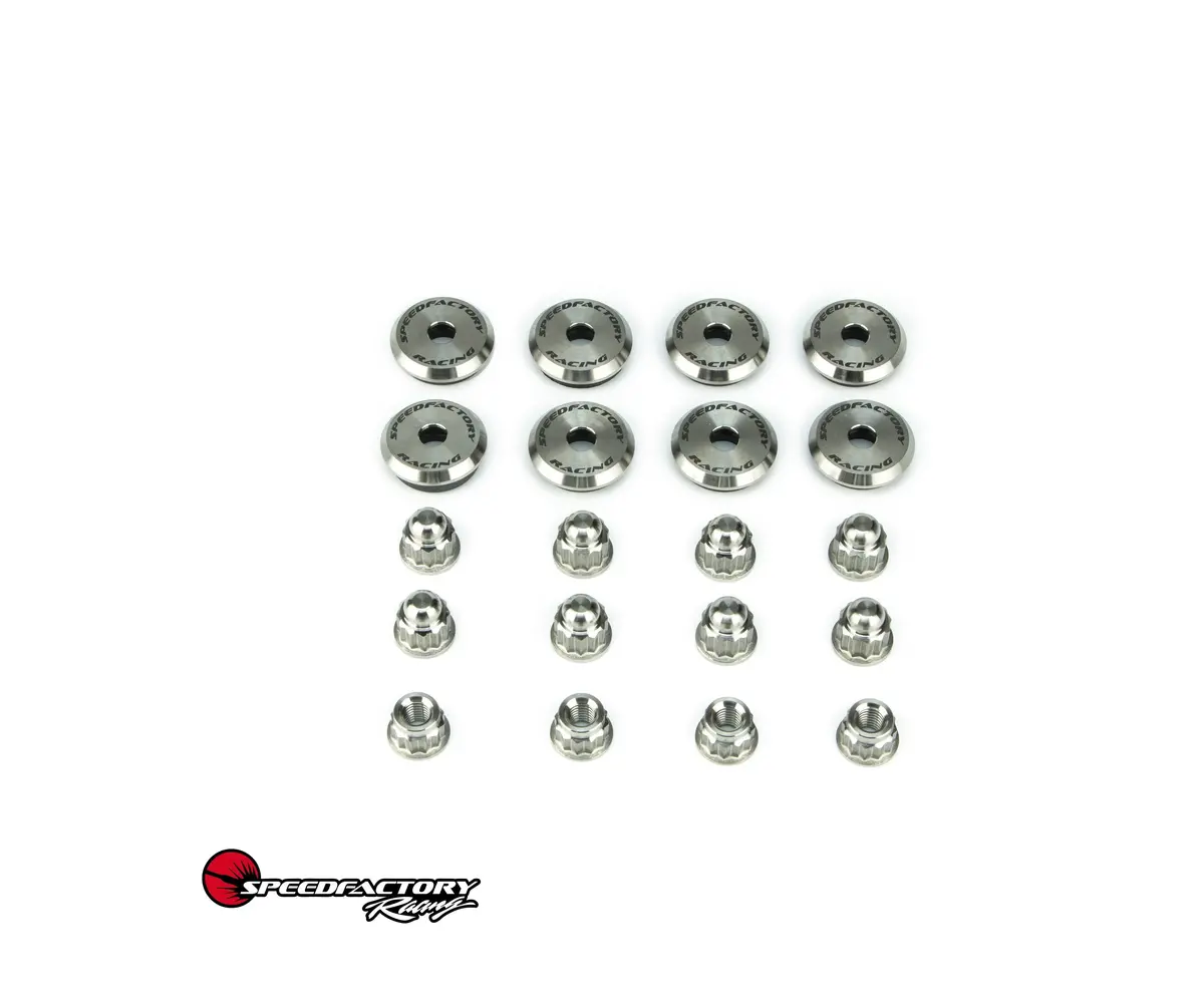 Speedfactory Racing B-Series Vtec Titanium Valve Cover Hardware Kit - Burnt - Sf-02-077 1