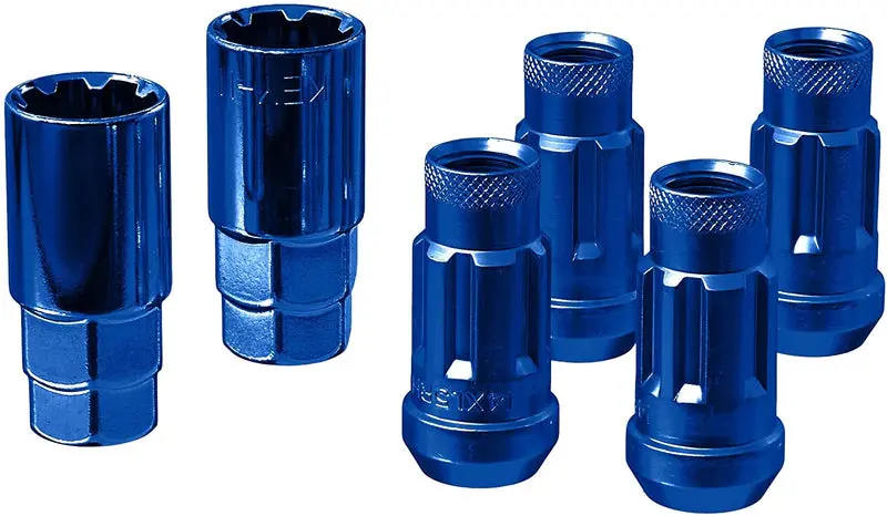 Monster Lug Nut Lock Set - M14x1.50 - Blue - 33002U 1