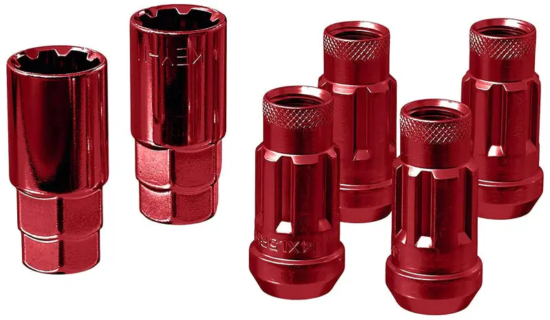 Monster Lug Nut Lock Set - M14x1.50 - Red - 33002R 1