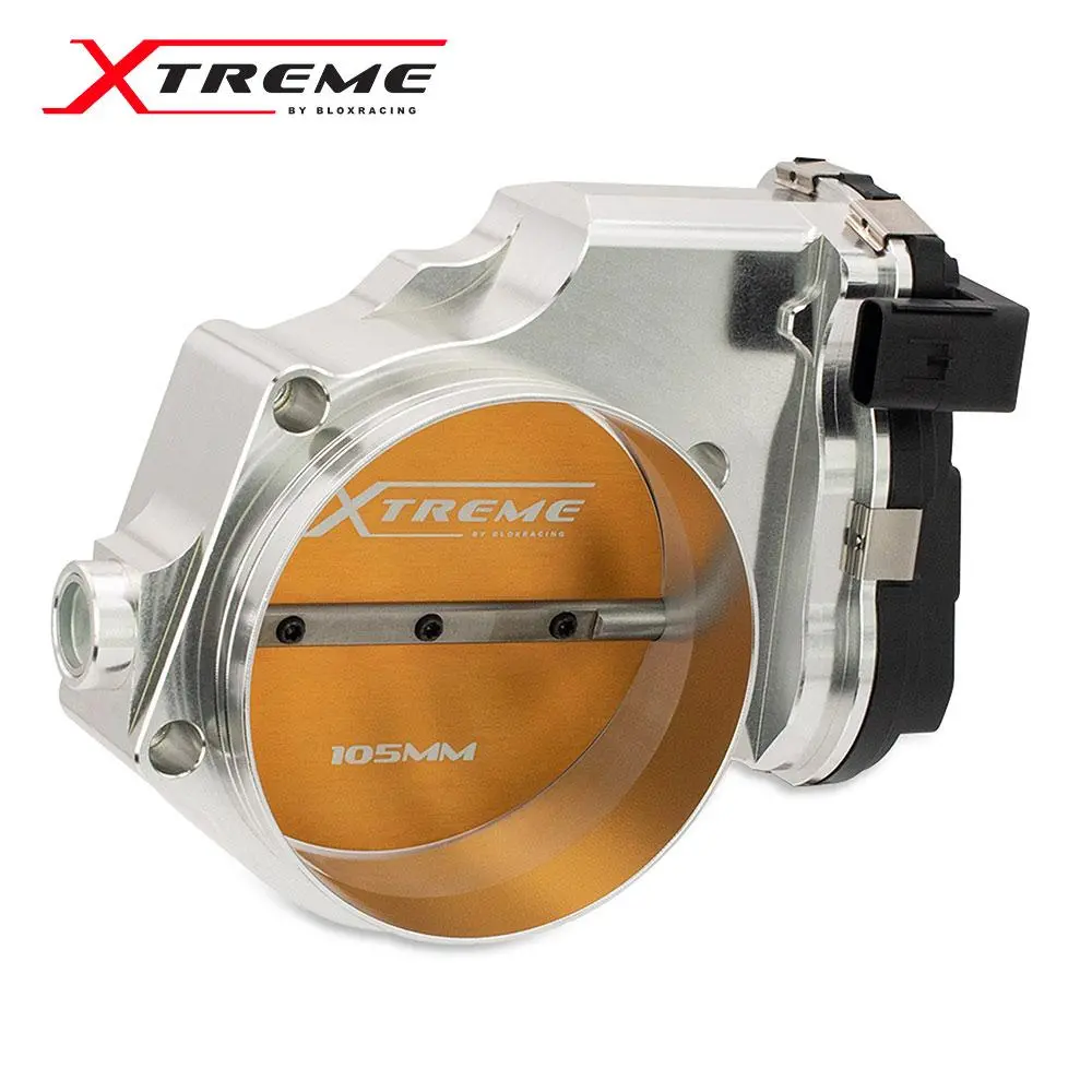 Blox Racing 105Mm Electronic Billet Throttle Body - Silver - 2015+ Dodge Hellcat / Jeep Trackhawk 6.2L - Bxim-00255-Si 1
