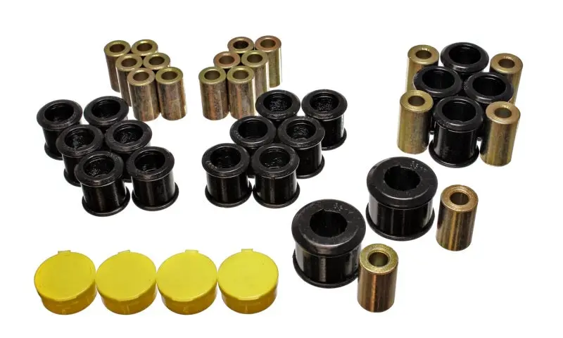 Energy Suspension Rear Control Arm Bushing Kit — Black Polyurethane, Fits 1990–1996 Nissan 300Zx 1