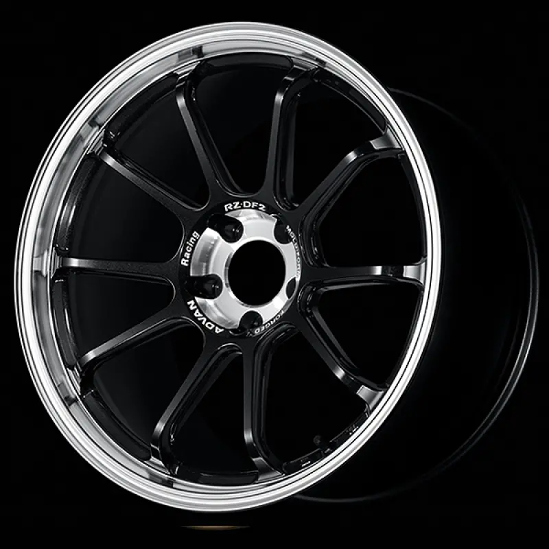Advan Rz-Df2 Forged Alloy Wheel – 20X9", +40 Offset, 5X114.3 Bolt Pattern, 73Mm Bore, Diamond-Cut Face With Racing Titanium Black Finish 1