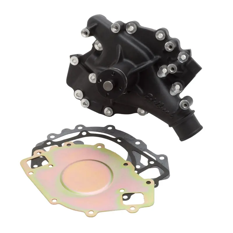 Edelbrock High-Performance Water Pump For Ford 429/460 Ci V8 Engines (1970–1992), Standard Length, Black Finish 1