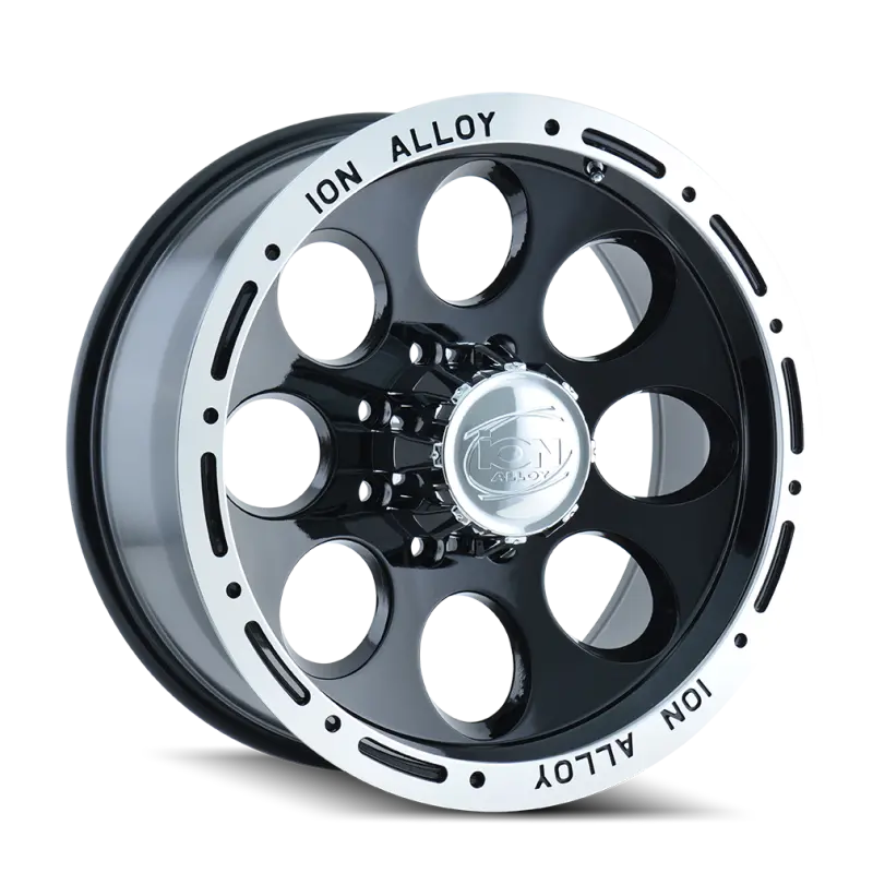 Ion Type 174 15X10 / 6X139.7 Bp / -38Mm Offset / 106Mm Hub Black/Machined Wheel 1