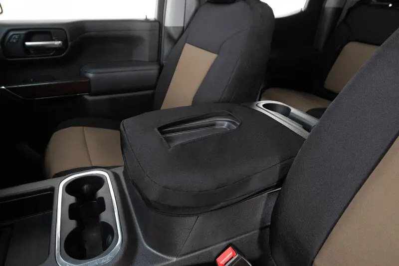 Covercraft Endura Precisionfit Seat Covers For 2021–2024 Ford Bronco Second Row – Tan/Black 1