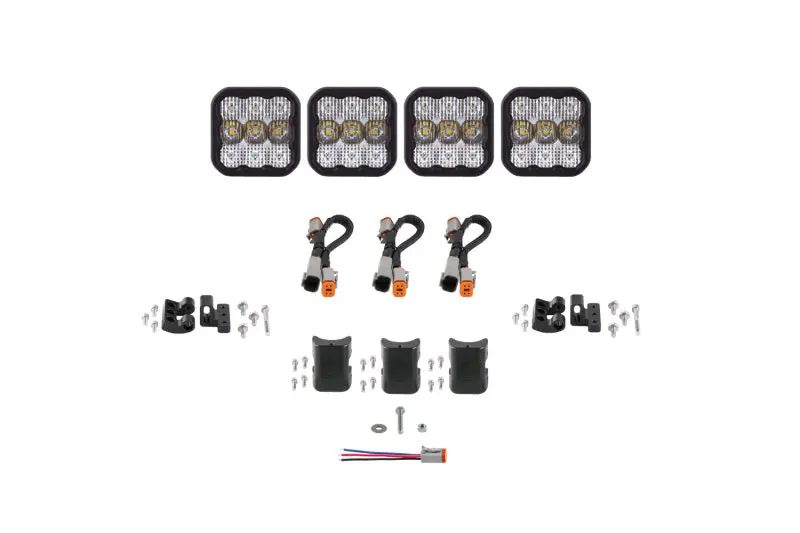 Diode Dynamics Ss5 Pro Crosslink Light Bar – 4-Pod Universal White Combo Beam 1