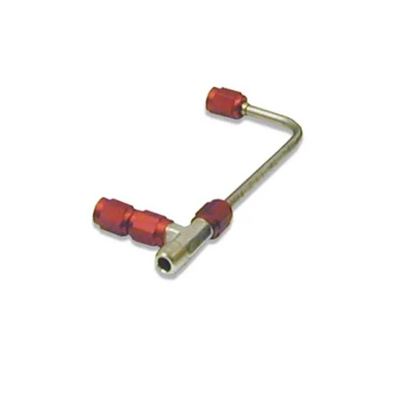 Nitrous Express Gemini Ss Solenoid-To-Plate Connectors – 4150 Style, Red Anodized Aluminum 1