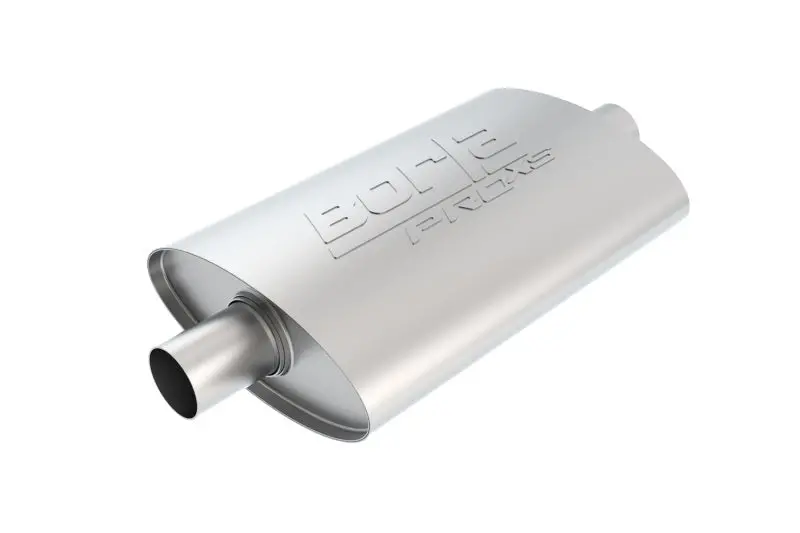 Borla Pro-Xs Center-In/Center-Out Muffler – Universal 2.25" Inlet/Outlet, Stainless Steel 1