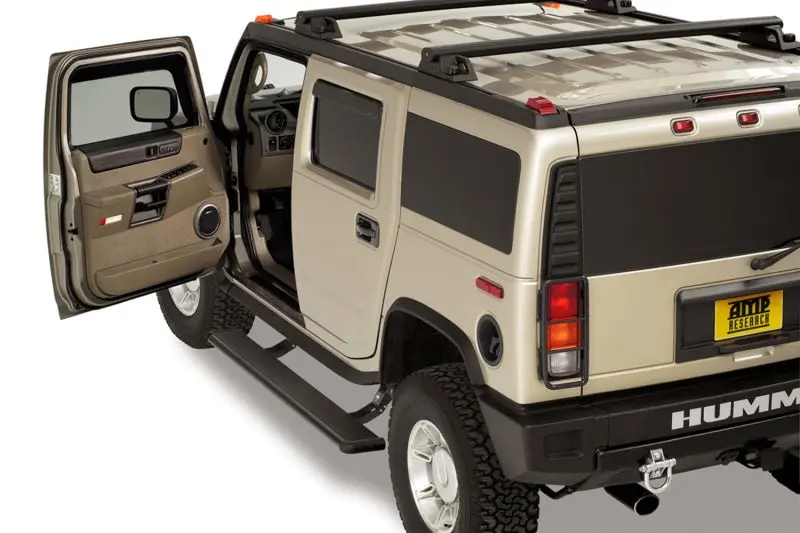 Amp Research Powerstep Running Board – Black, For 2003–2009 Hummer H2 1