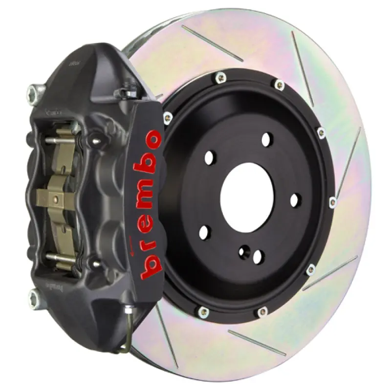 Brembo Gts Rear Big Brake Kit – 2012–2020 Lexus Gs350, 4-Piston Calipers, 345X28Mm Slotted Two-Piece Rotors, Black Finish 1