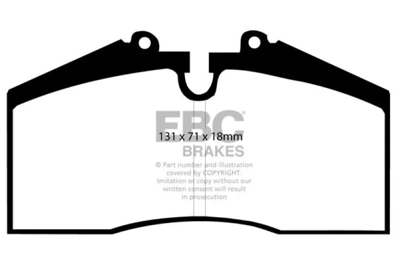 Ebc Redstuff Rear Brake Pads For 1996–1998 Porsche 911 (993) Carrera 4S 3.6L 1