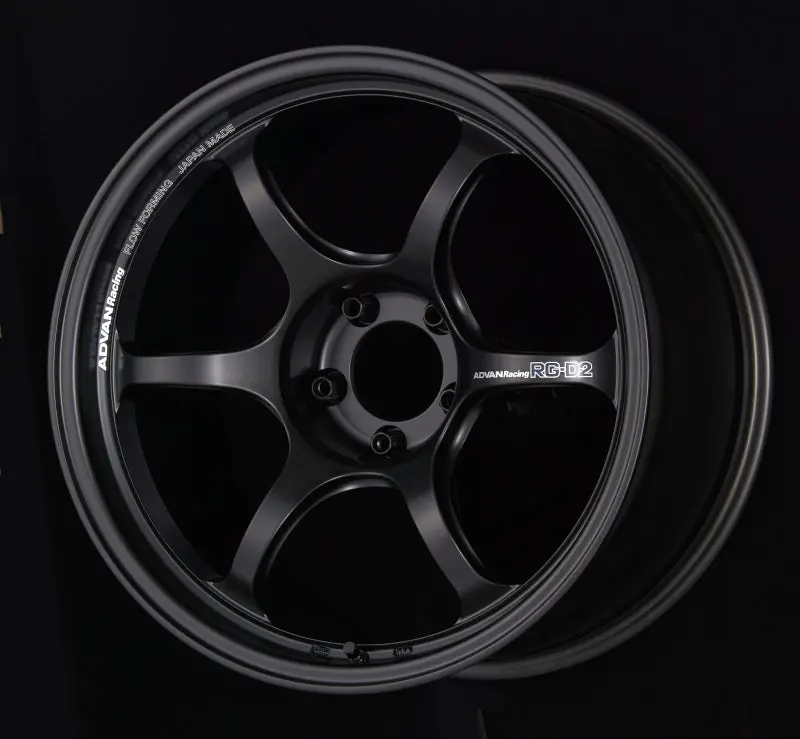 Advan Rg-D2 18X9.0 Wheel – +31 Offset, 5X114.3 Bolt Pattern, Semi-Gloss Black 1