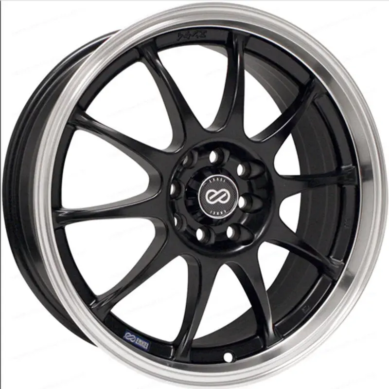 Enkei J10 18X7.5 5X112/114.3 38Mm Offset 72.6Mm Bore Dia Black Wheel 1