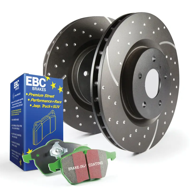 Ebc Greenstuff Brake Pad & Grooved Rotor Kit – S10 Series Performance Upgrade 1