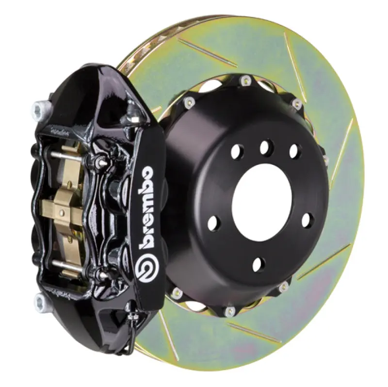 Brembo Rear Gt Big Brake Kit For 2015–2018 Bmw F80 M3 – 4-Piston Cast Calipers, 380×28Mm Two-Piece Slotted Rotors (Type 1 Black Finish) 1
