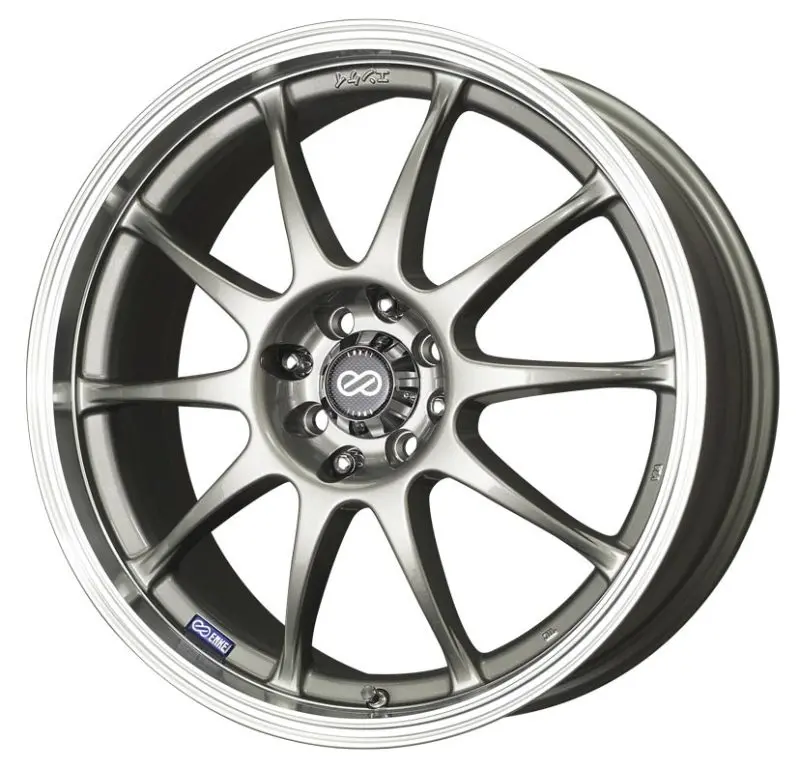 Enkei J10 Alloy Wheel – 16X7", 4X100/108, +42Mm Offset, 72.62Mm Bore, Silver W/ Machined Lip 1