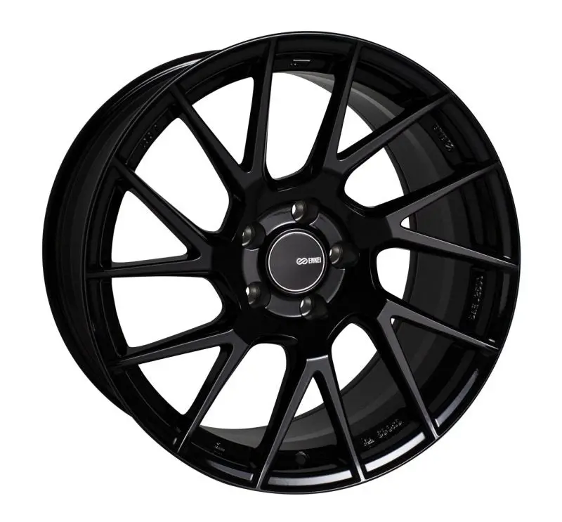 Enkei Tm7 17X8.0 Wheel – 5X114.3 Bolt Pattern, 45Mm Offset, 72.6Mm Hub Bore, Gloss Black 1