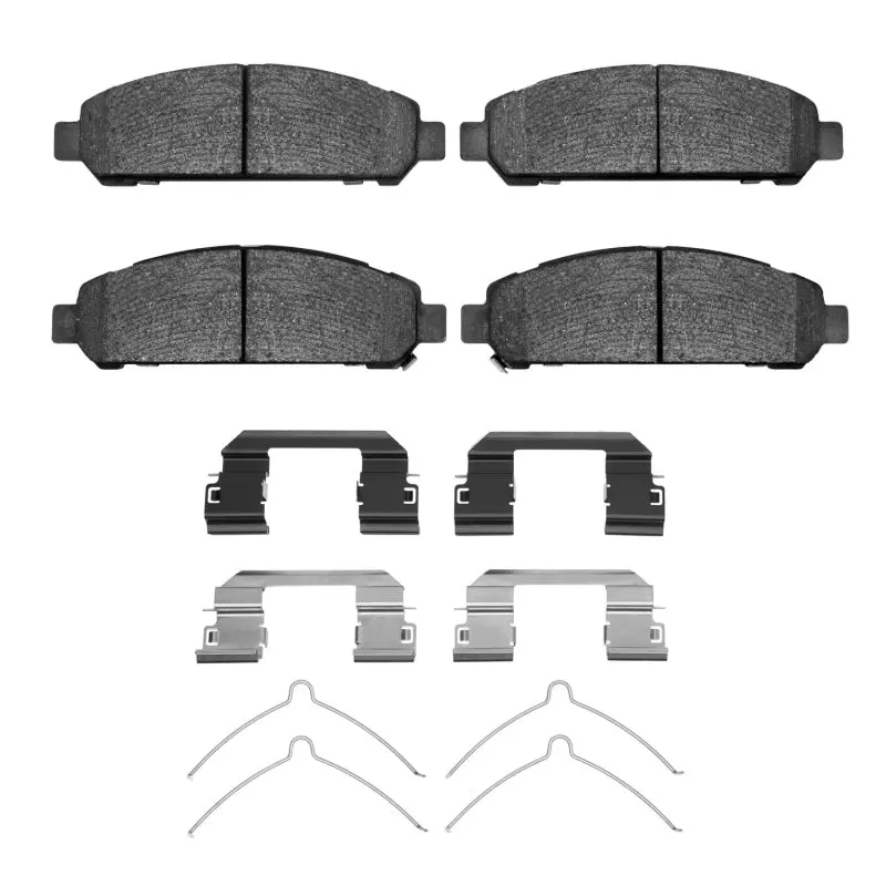 R1 Semi-Metallic Front Brake Pad & Hardware Kit For 2009–2015 Toyota Venza 1