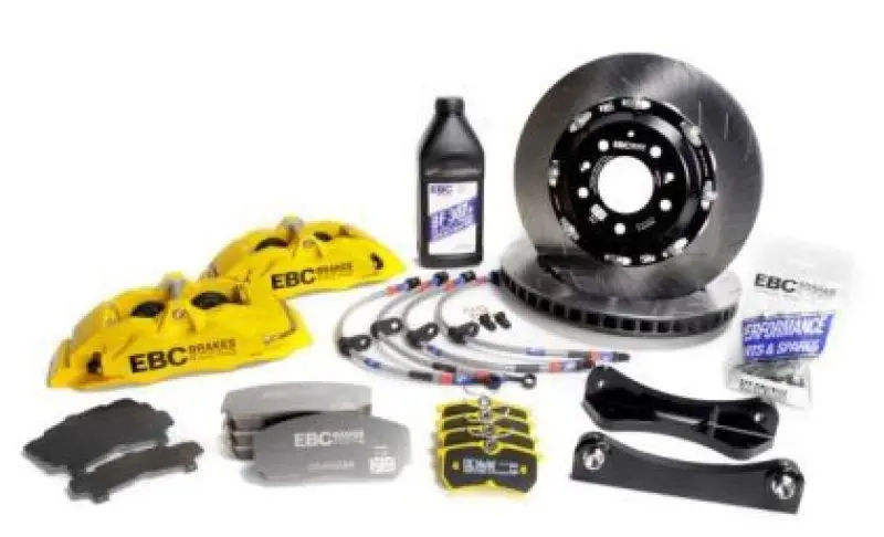 Ebc Racing Apollo-4 Big Brake Kit For 2012–2019 Bmw 3-Series (F30/F31/F34): Yellow Calipers, 355Mm Front Rotors 1