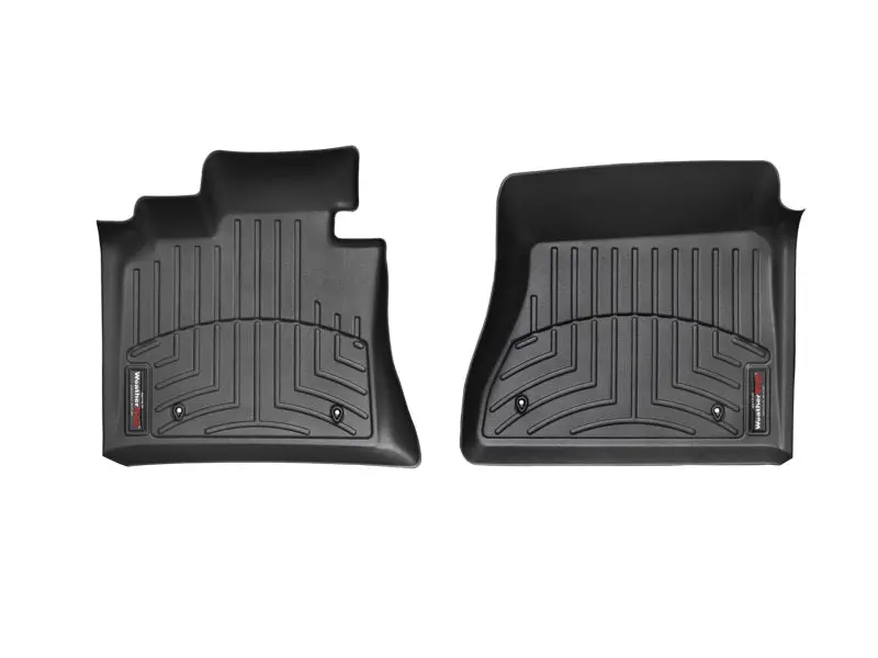 Weathertech 09+ Ford F150 Reg/Supercrew (W/ Heating Vents) Front Floorliners - Black 1