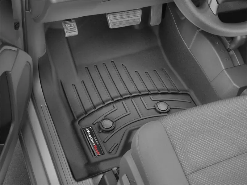 Weathertech 15-18 Chevrolet Silverado 3500 W/O Floor Shifter Vinyl Front Floorliner - Black 1