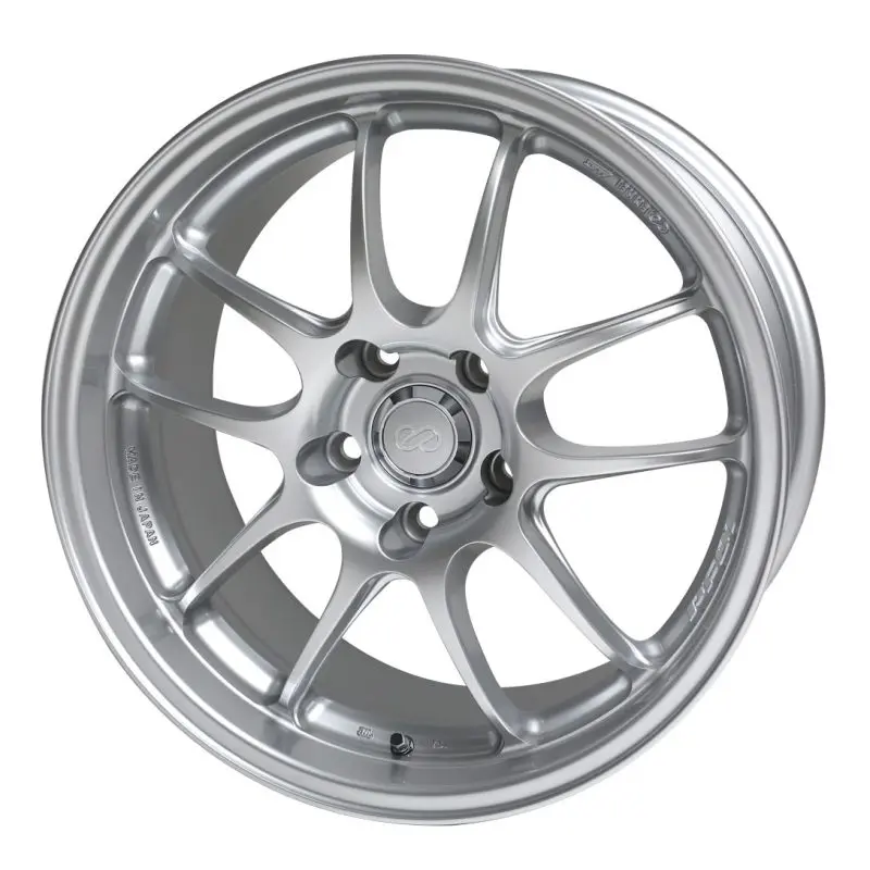Enkei Pf01 15X7-Inch Alloy Wheel – 4X100 Bolt Pattern, 35Mm Offset, Silver Finish 1