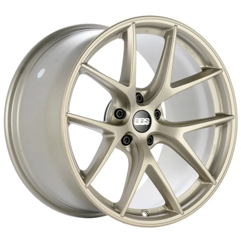 Bbs Unlimited Ci-R 19X9 Et72 (Face 0) Satin White-Gold Wheel 1