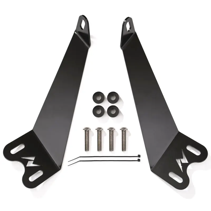 Anzo Hood-Mount Led Light Bar Brackets For 2007–2015 Jeep Wrangler (12" Bar Compatible) 1
