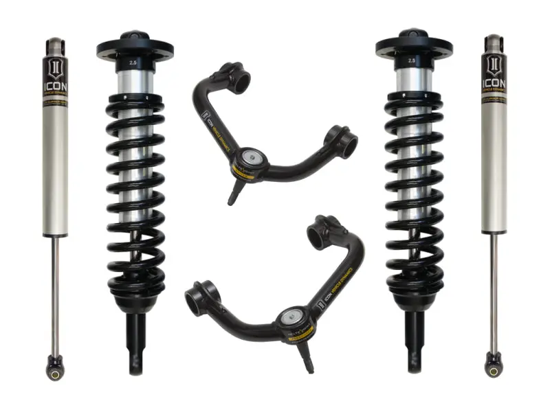 Icon Stage 2 Suspension System For 2004–2008 Ford F-150 2Wd — Adjustable 0–2.63" Lift, Tubular Upper Control Arms 1