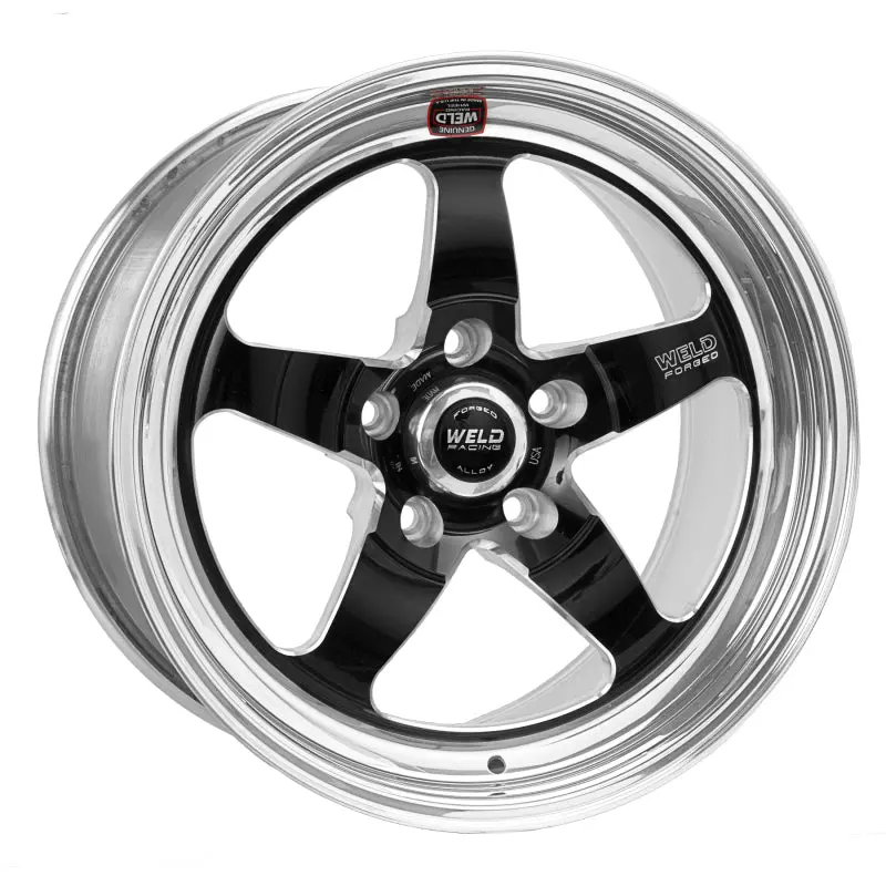 Weld S71 Black Aluminum Wheel – 18X8.5", 5X4.75", 5.2" Backspace, Medium Pad Finish 1