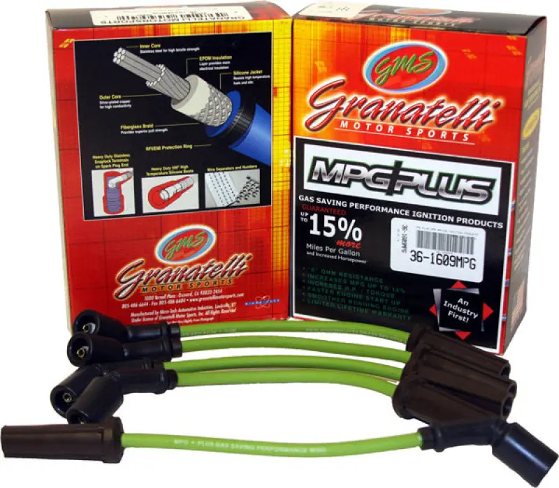 Granatelli Mpg Plus Ignition Wires For 1995–1996 Hyundai Accent 1.5L 4-Cylinder 1