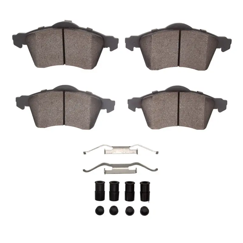 R1 96-96 Volkswagen Eurovan Front Semi Met Pads & Hardware Kit 1