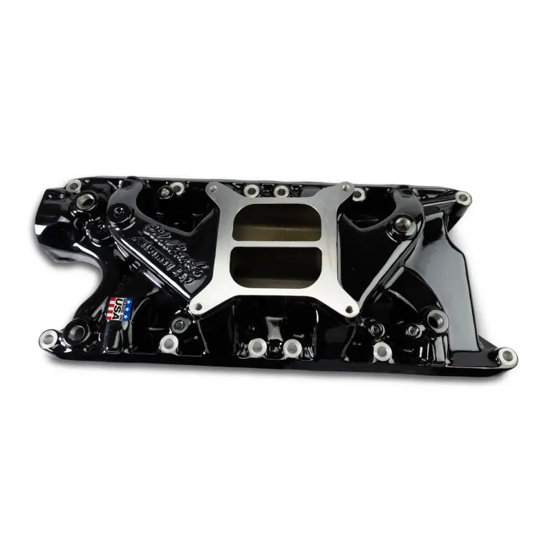 Edelbrock Black Plasma-Coated Small-Block Ford Performer Intake Manifold 1