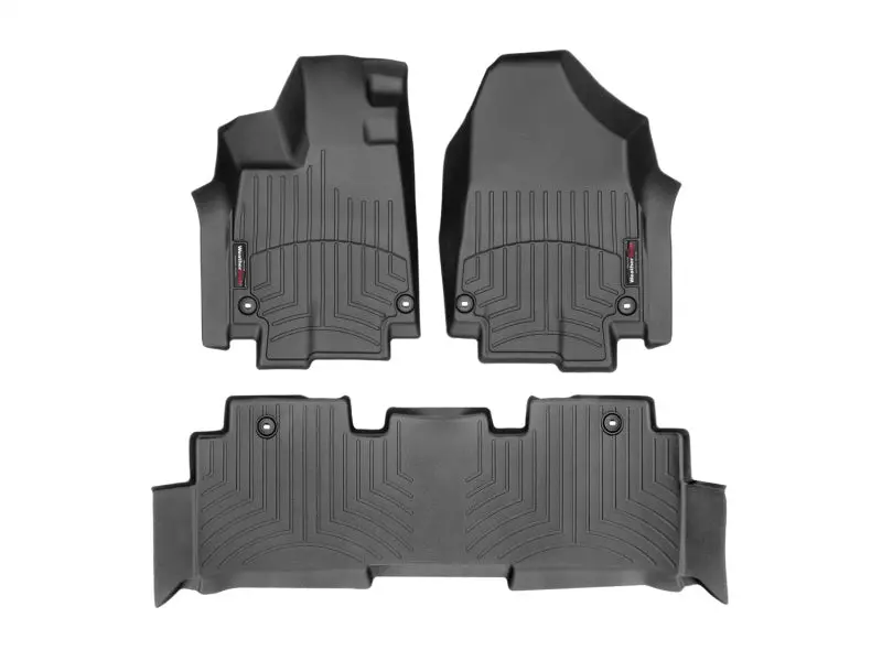 Wt Floorliner Front Floor Mat – Black Heavy-Duty Trim-To-Fit Design 1