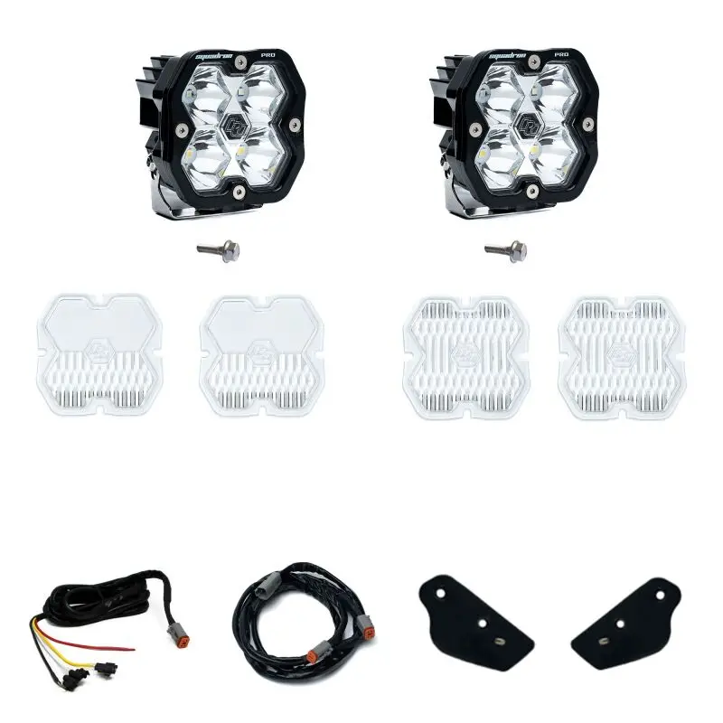 Baja Designs Squadron Pro 2.0 A-Pillar Mount Kit For 2021–2025 Ford Bronco — Includes Raptor Models, Spot Beam, Clear Lens 1