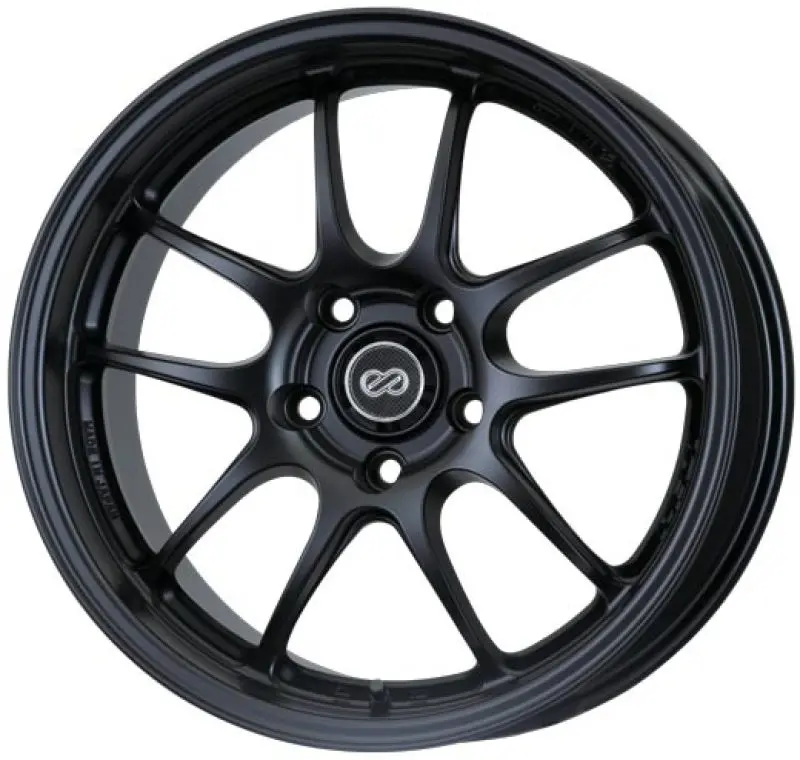 Enkei Pf01 Matte Black Alloy Wheel – 17X8", 5X100Mm, +45Mm Offset – Fitment For 2002–2010 Wrx & 2004 Sti 1