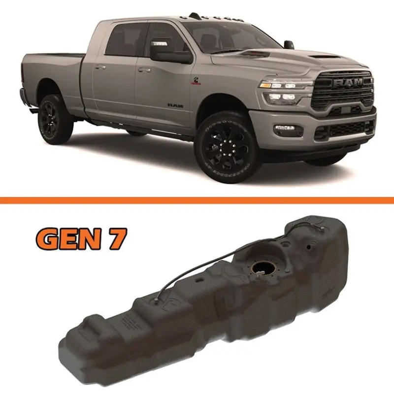 Titan Fuel Tanks 50-Gallon Mid-Ship Replacement Tank For 2025–2026 Ram 2500/3500 Cummins Mega Cab (Short Bed) 1