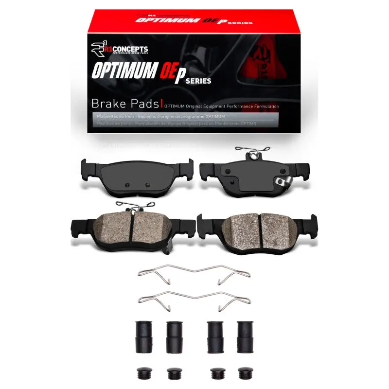 R1 2019-2025 Mazda 3 Rear R1 Optimum Oe Pads & Hardware Kit 1