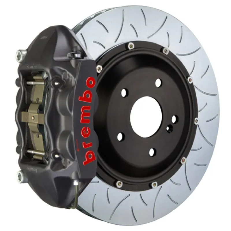 Brembo 12-16 Fr-S/12-20 Brz/17-20 86 Fr Gts Bbk 4 Pist Cast 345X28 2Pc Rotor Slotted Type3-Black Ha 1