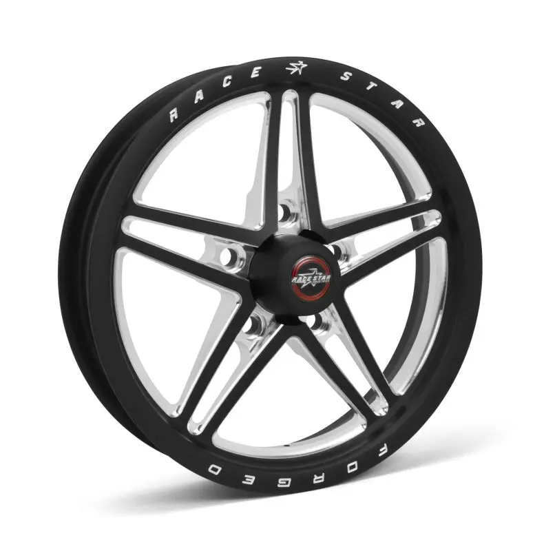 Race Star 63 Pro Forged Aluminum Wheel – 15X3.5", 5X4.5" Bolt Pattern, 1.75" Backspace, Black Anodized & Machined 1