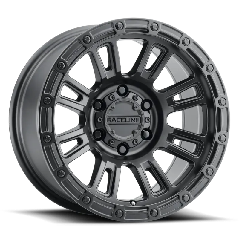 Raceline Compass Satin Black Alloy Wheel – 17X8.5", 6X120 Bolt Pattern, Zero Offset, 67.1Mm Bore 1