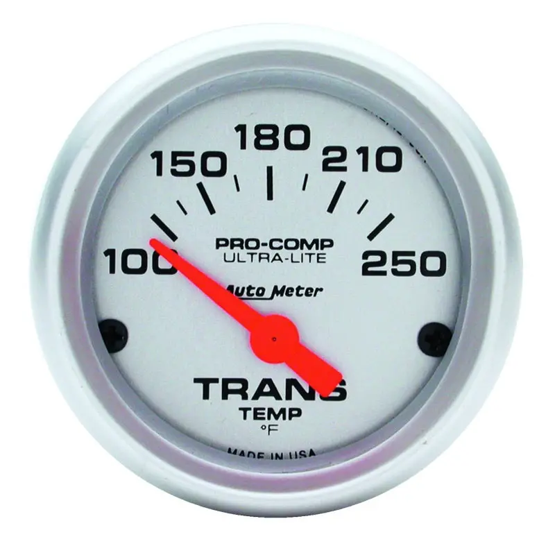 Autometer Ultra-Lite Mechanical Transmission Temp Gauge – 52Mm, 100–250°F Range 1