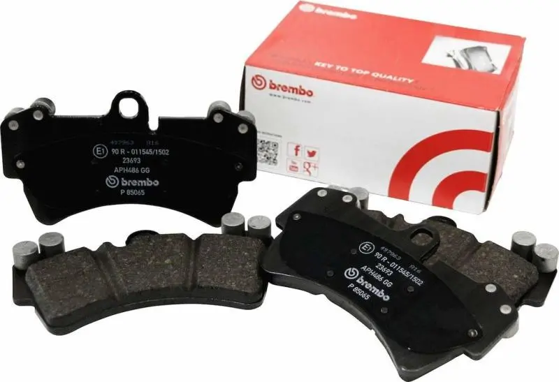 Brembo Front Ceramic Brake Pads For 2005–2009 Audi A4/A4 Quattro & 2006–2011 A6 Quattro 1